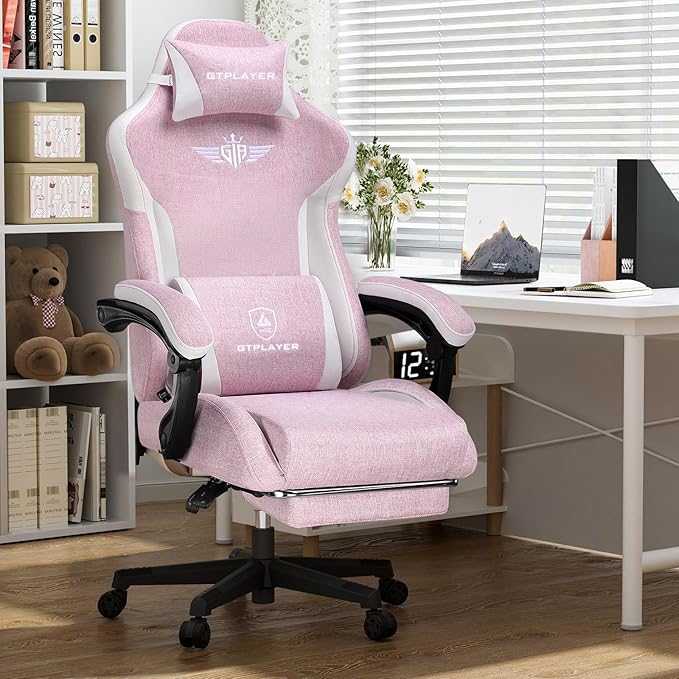 GTPLAYER Gaming Chair with Footrest, Big and Tall Game Chair High Back Computer - Image 2