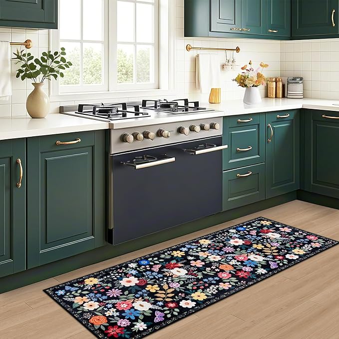 Runner Rug for Entryway: 2x10 Kitchen Rugs Non Slip Washable Ultra-Thin Soft - Image 6