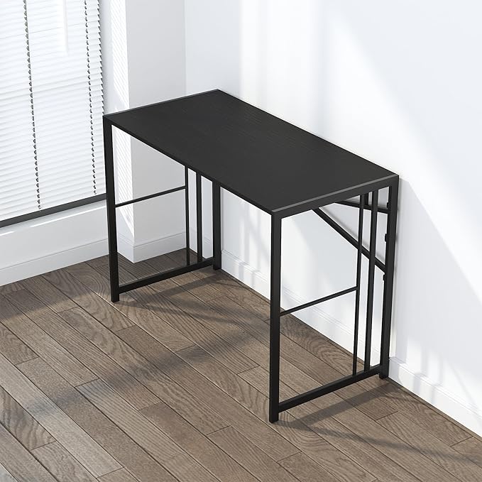 Narrow Folding Computer Desk 35 inch, Writing Gaming Computer Desk - Image 6