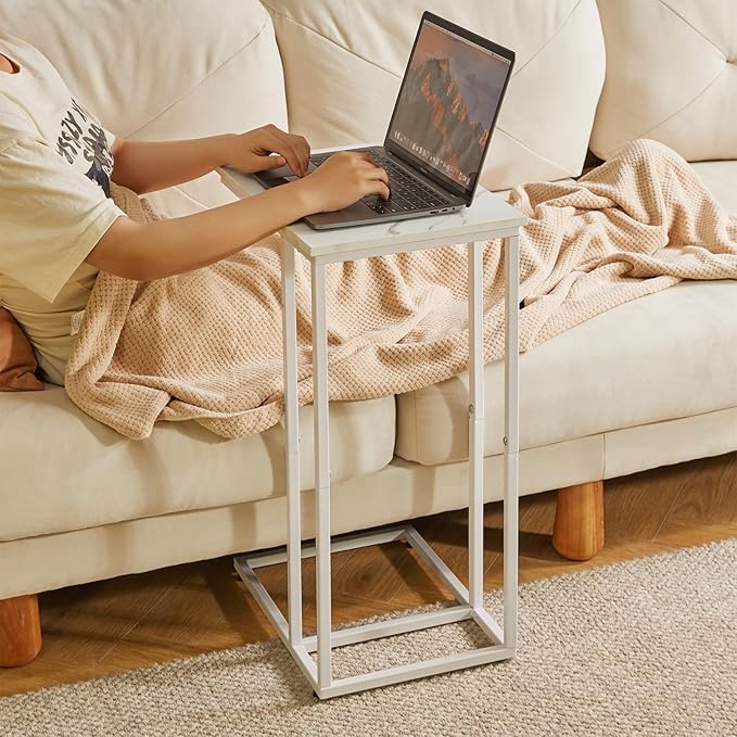C Shaped End Table, Small Side Table - Image 6