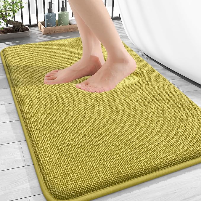 OLANLY Thick Memory Foam Bath Mat Rug 30x20, Extra Soft Absorbent Bathroom Rug by OLANLY
