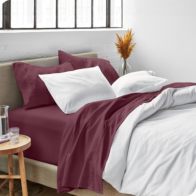 Bare Home Ultra-Soft Split Head Flex King Sheet Set - Image 9