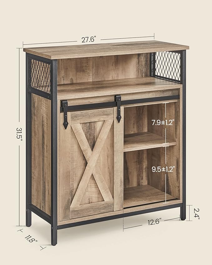 VASAGLE Buffet Cabinet, Coffee Bar Storage Cabinet, Sideboard - Image 3