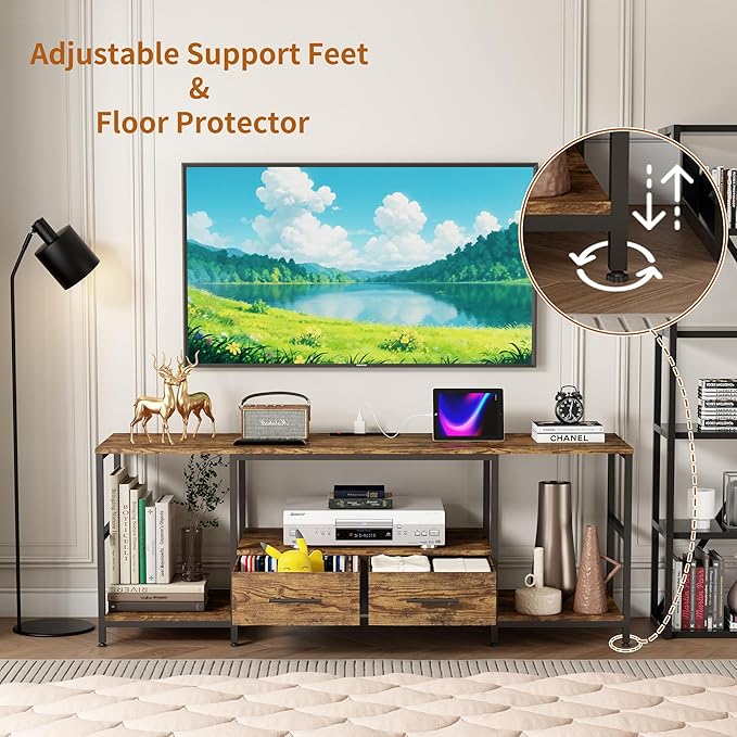 TV Stand for 75 Inch TV, TV Stands for Living Room - Image 4