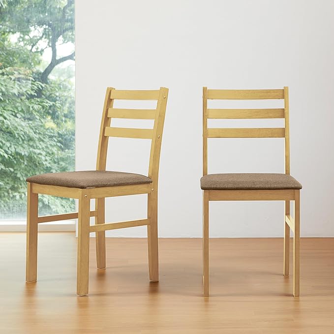 Livinia Seattle Modern Farmhouse Kitchen Dining Room Chair Set of 4, Solid Wood - Image 2