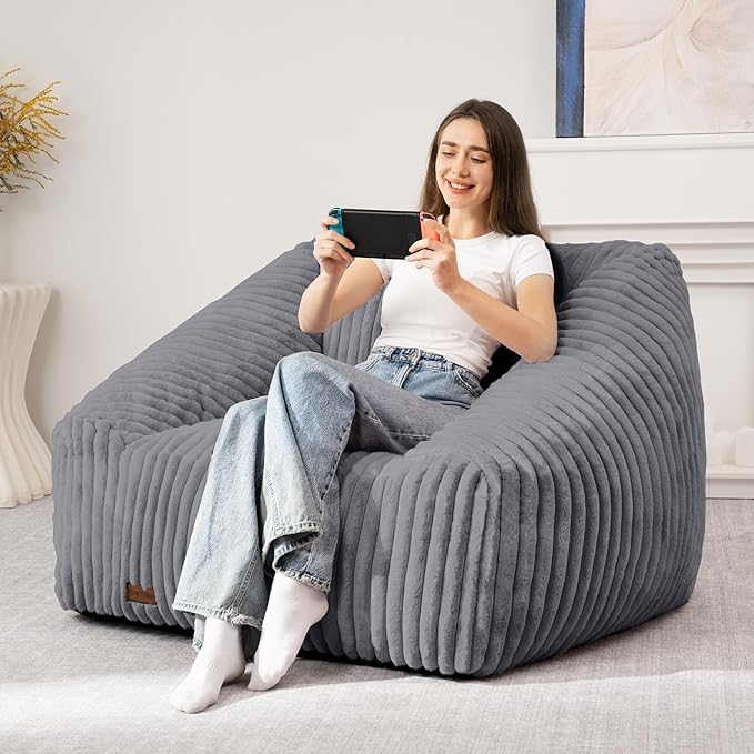 HABUTWAY Bean Bag Chair, Giant Bean Bag Chairs - Image 3