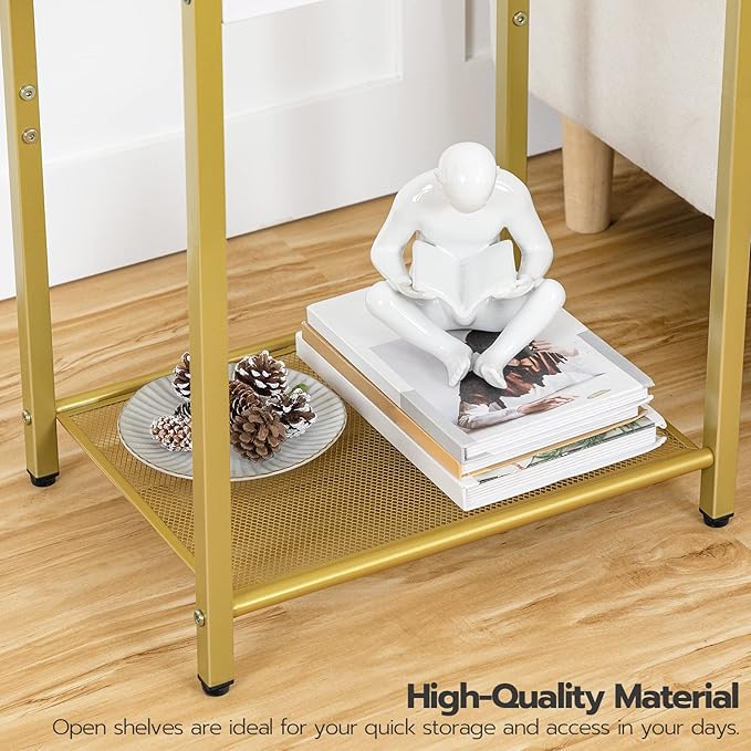 HOOBRO End Table with Charging Station, Side Table with USB Port & Power Outlets - Image 8
