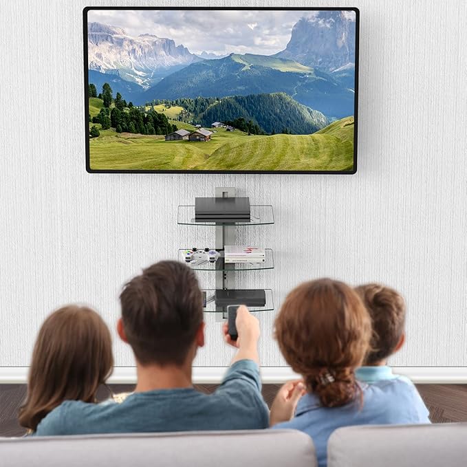 WALI Floating Entertainment Center Shelves, Holds Up to 17.6lbs, TV Shelf - Image 2