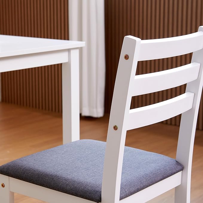 Livinia Seattle Modern Farmhouse Kitchen Dining Room Chair Set of 4, Solid Wood - Image 9
