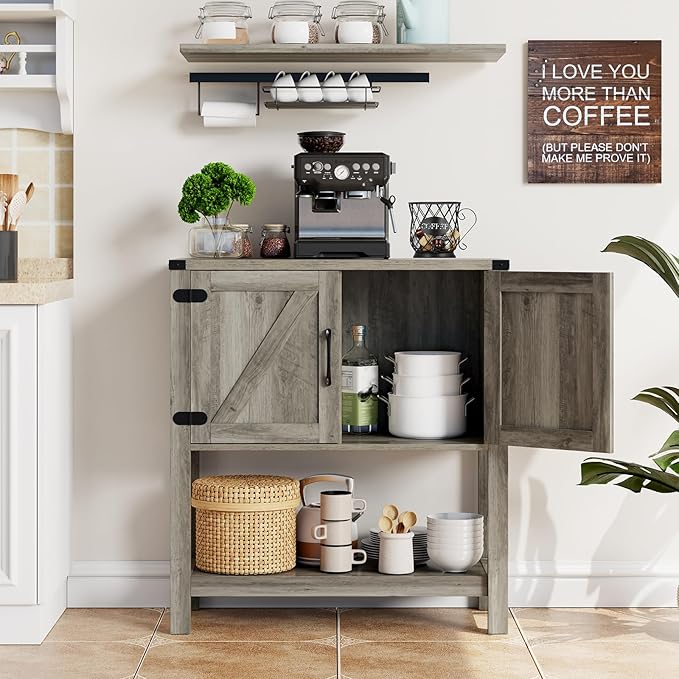 Console Table with 2-Door Cabinet Coffee Bar Cabinet Sofa Table, Entryway Table - Image 6