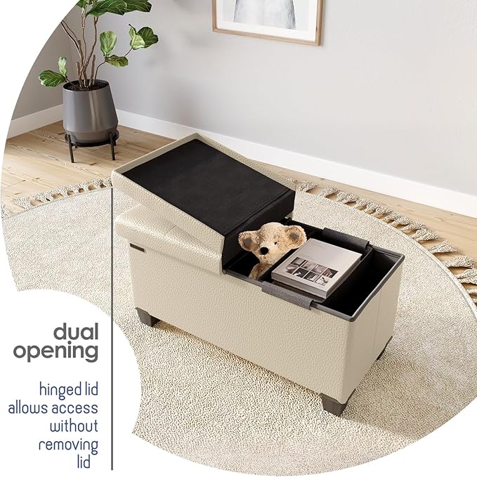 STORAGEBUD Storage Ottoman Bench - Image 9