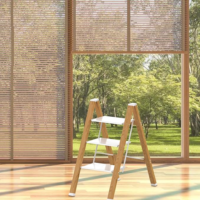 3 Step Ladder, Portable Step Ladder Folding, Lightweight Step Ladder - Image 6