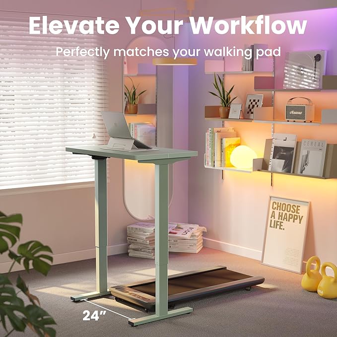 HUANUO 32" Small Electric Standing Desk Adjustable Height, 4 Memory Height - Image 7