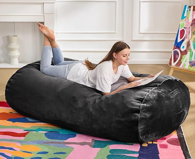 Hobestluk 5FT Bean Bag Chair Large Beanbag Lounger by YourHomeDeservesMore