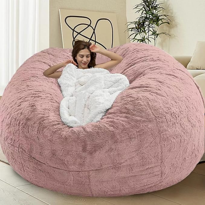 Bean Bag Chairs for Kids Comfy Fluffy Big Joe Bean Bag Chair Cover Without - Image 8