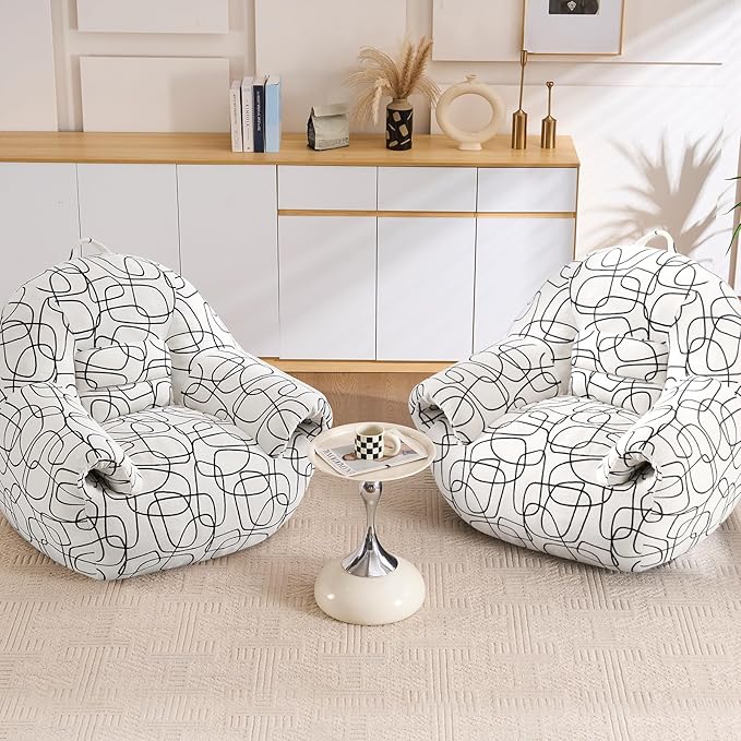 DAICO Bean Bag Chairs for Adults Bean Bag Sofa - Image 8