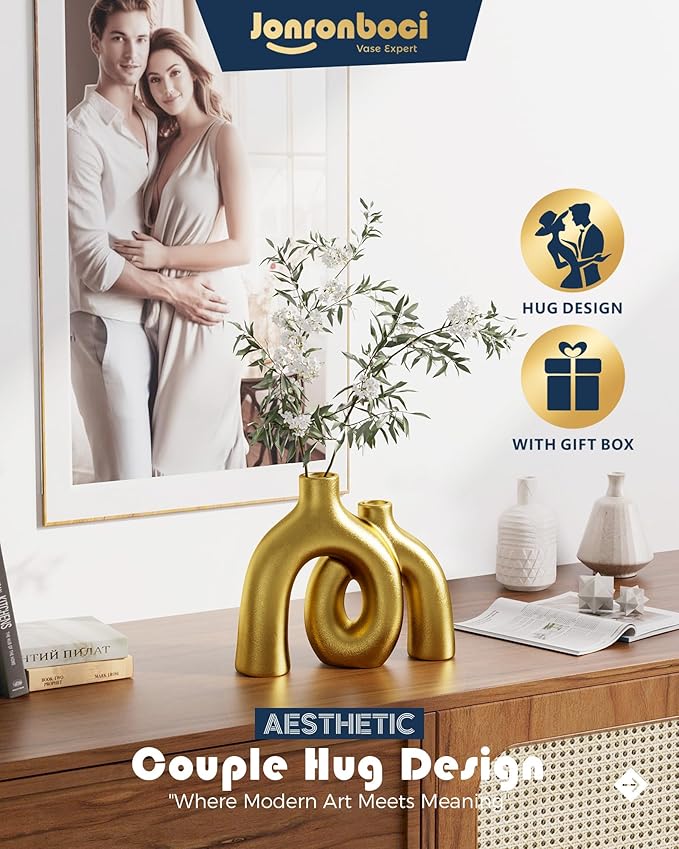 Hug Donut Decorative Vase Set - Image 3