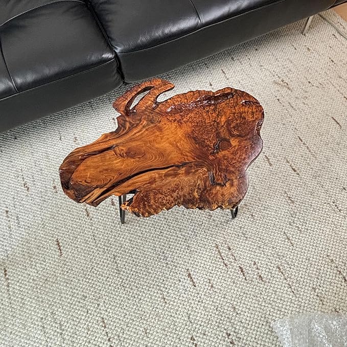 Live Edge Coffee Table, Natural Wood Coffee Table - Image 6