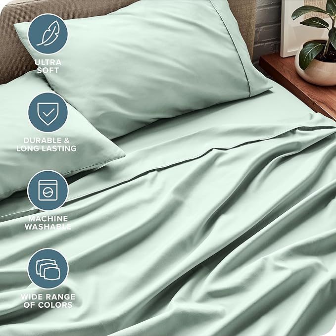Bare Home Split Head Flex King Sheet Set - Image 5