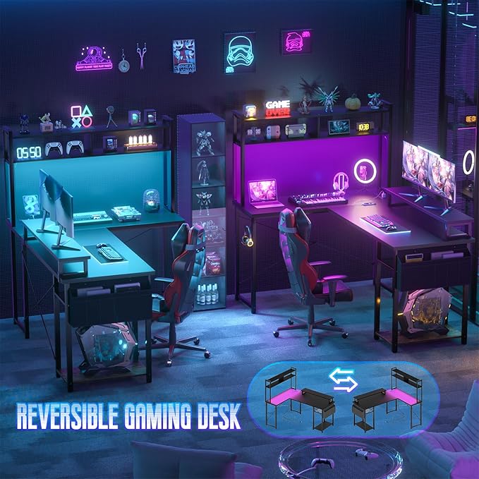 Small L Shaped Desk Gaming Desk - Image 7