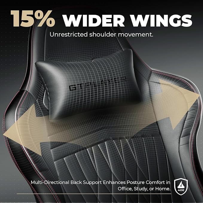 GTPLAYER ACE-PRO Music Gaming Chairs – Built-in Speakers, App Support & - Image 7