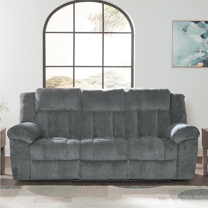 Signature Design by Ashley Tip-Off Modern Wall Hugger Power Reclining Sofa - Image 2