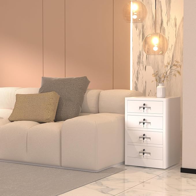 Metal Storage Cabinet with Lockable Drawers - Image 4