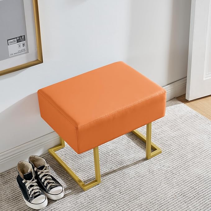 Modern Style Bedroom Single Seat Bench, Cushioned Bed end Stool, Living Room - Image 3