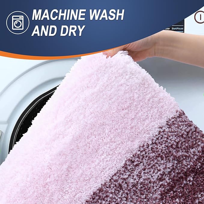 OLANLY Bathroom Rugs Mat 30x20, Extra Soft Absorbent Microfiber Bath Rugs - Image 6