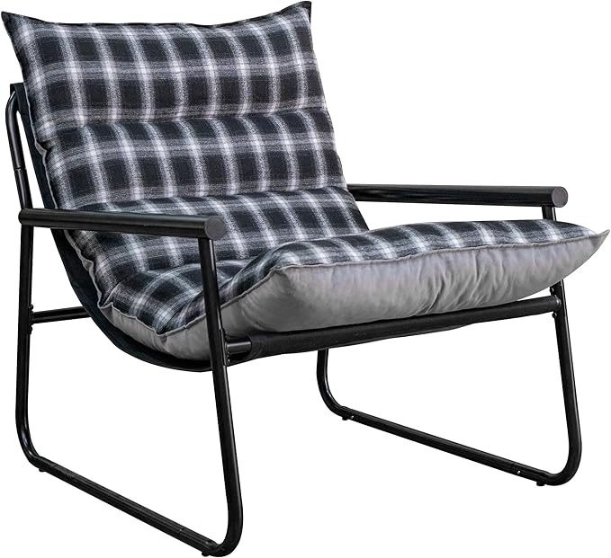 Plush Modern Accent Chair Single Comfy Chair - Image 3