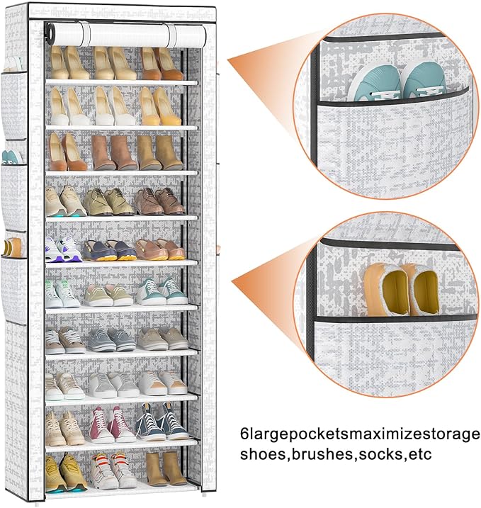 Shoes Rack 10 Tier Tall Shoe Rack - Image 5