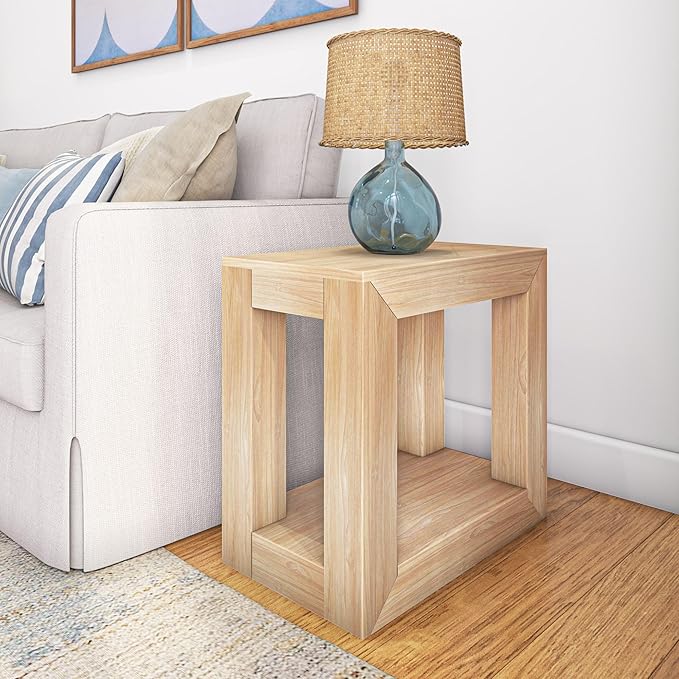 Plank+Beam Modern Rectangular Side Table by PlankBeam