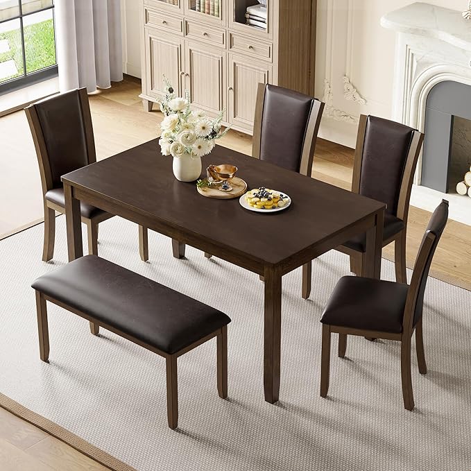 soges 6-Piece Large Dining Table Set - Image 2