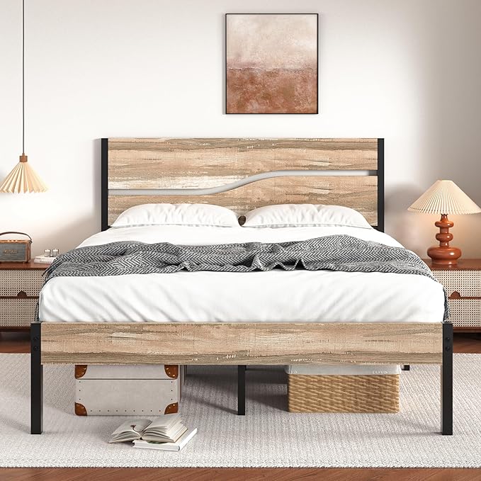 VECELO Queen Size Bed Frame by VECELO