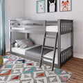 Max & Lily Twin Over Twin Low Bunk Bed by MaxLily