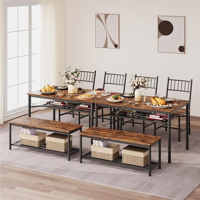 Dining Table Set for 4, Kitchen Table for 4 - Image 4