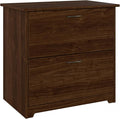 Bush Furniture Cabot 2 Drawer Lateral File Cabinet in Modern Walnut, Home by BushHome