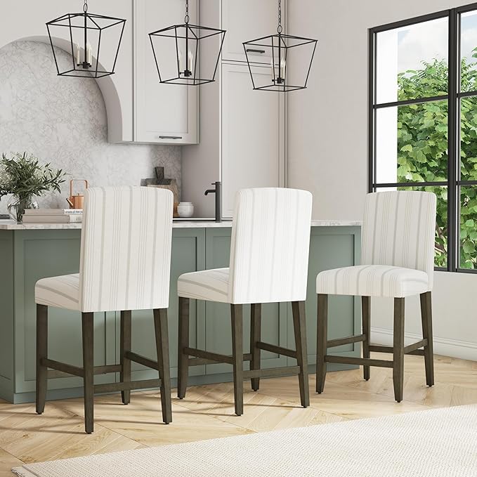 HomePop Curved Back 24" Barstool - Image 2