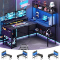 Aheaplus L Shaped Gaming Desk by Aheaplus