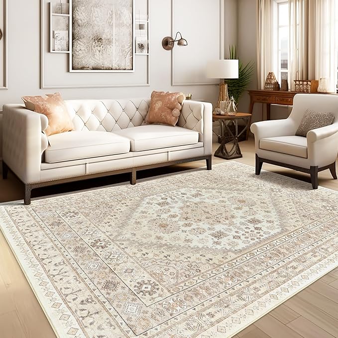 zesthome 10x14 Area Rugs, Stain Resistant Washable Rug, Ultra-Thin Rugs - Image 2