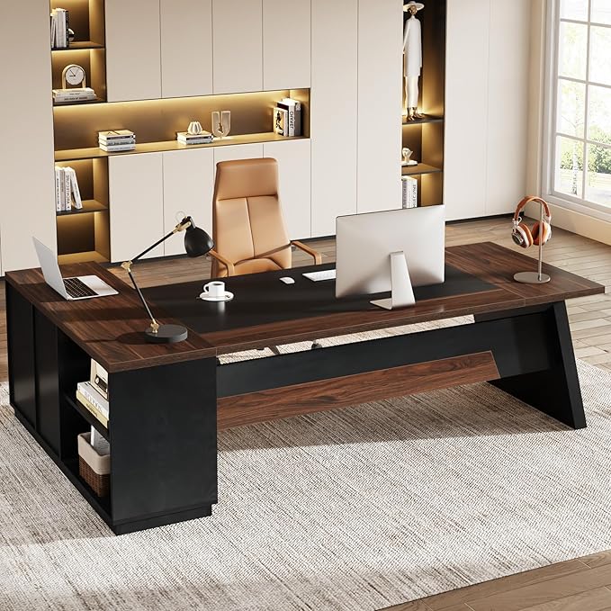 Tribesigns 78" L-Shaped Executive Desk, Large Office Desk by Tribesigns