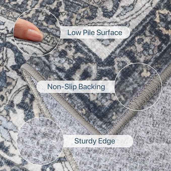 8X10 Area Rugs Machine Washable Rugs - Image 5