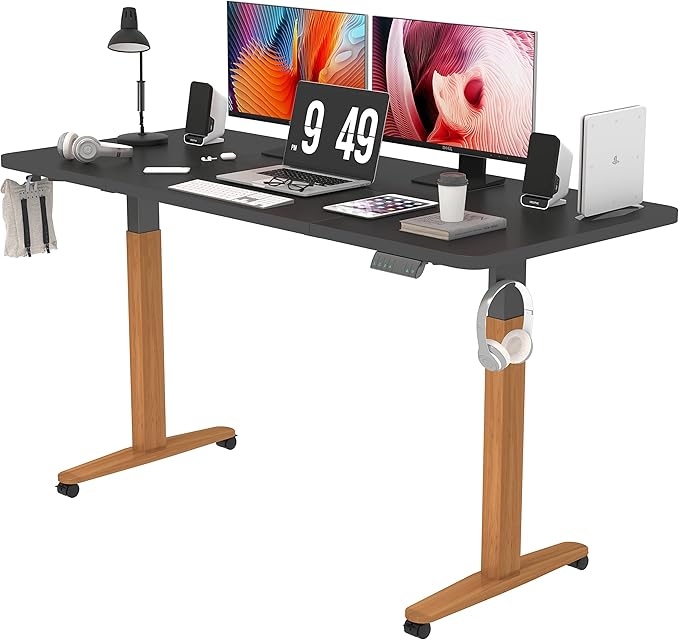 Monomi Electric Standing Desk, 55x24 Inches Height Adjustable Sit Stand up Desk by MONOMI