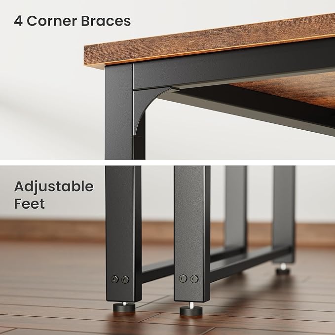 Huuger 63 x 24 inch Desk with Power Outlets & USB-C, Deeper & Thicker Desktop - Image 6