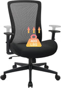 400lbs Big and Tall Office Chair, Mesh Office Desk Chair by FAMSINGO