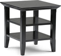 SIMPLIHOME Acadian SOLID WOOD 19 inch Wide Square Transitional End Table in by SimpliHome