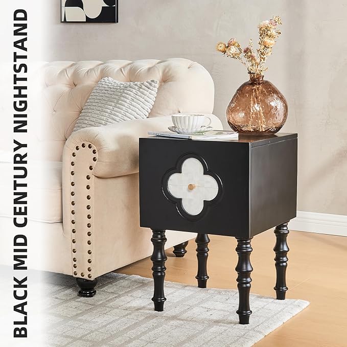 Uniclinens Black Nightstand - Image 7