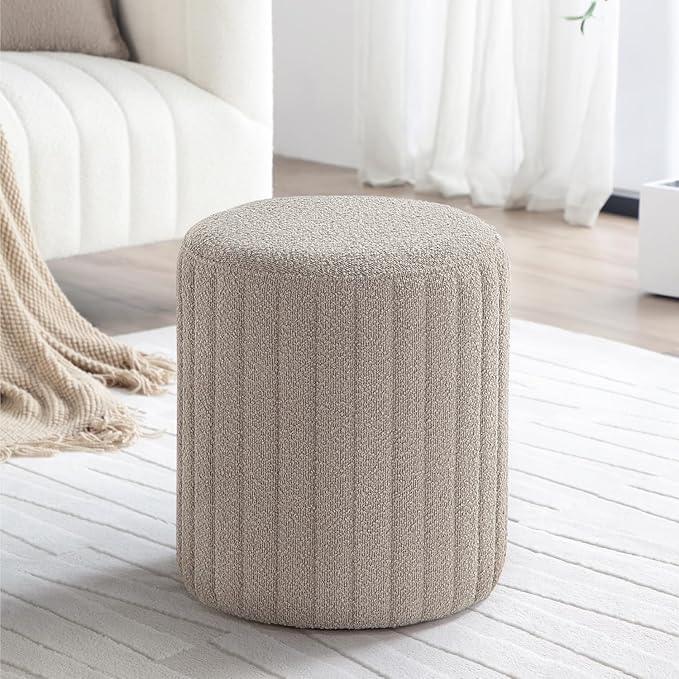 Get Set Style Modern Round Ottoman by GetSetStyleFurniture