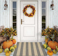 OJIA Fall Front Door Mat Outside Entrance 24"x35" Tan Halloween Doormat Front by OJIA