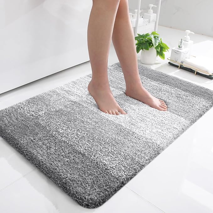 OLANLY Bathroom Rugs Mat 36x24, Extra Soft Absorbent Microfiber Bath Rugs by OLANLY